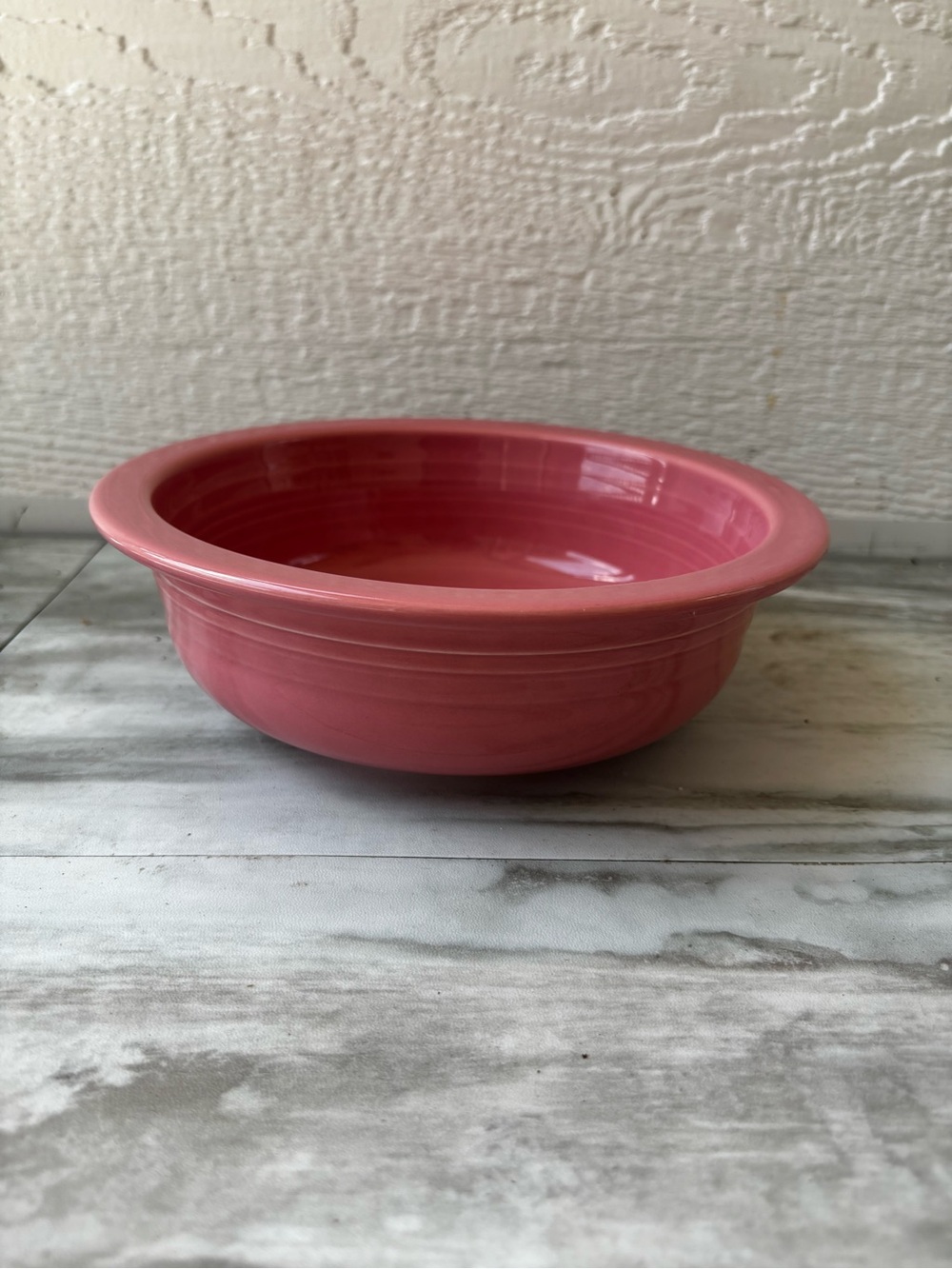 Fiestaware Large Serving Bowl 8.5” Pink Classic Homer Laughlin Co. China Ceramic